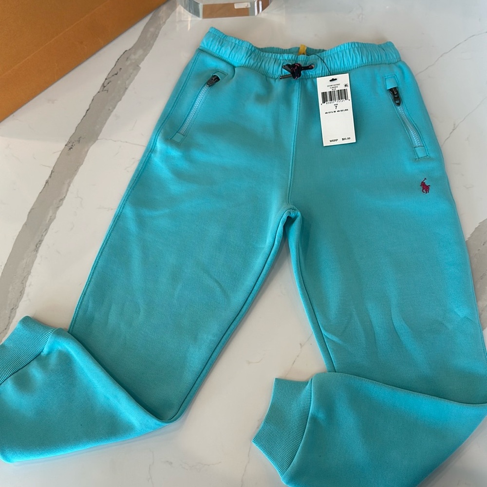 Boy’s Polo by  Ralph Lauren joggers sz 7 Classic Blue
